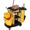 Rubbermaid Commercial Cleaning Cart, High Cap, 4 Casters, 21-3/4"x49-3/4"x38-3/10" RCP9T7200BK - alternate 3